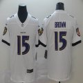 Baltimore Ravens #15 Marquise Brown white Color Rush Limited Jersey