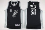 San Antonio Spurs Patrick Mills #8 black nba basketball Jerseys