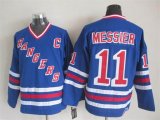 New York Rangers #11 Mark Messier Blue ice hockey Jersey