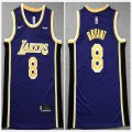 Los Angeles Lakers #8 Kobe Bryant blue nba basketball jerseys Commemorative Edition