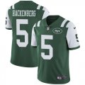 Nike New York Jets #5 Hackenberg Green Color Rush Limited Jersey