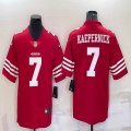 Nike San Francisco 49ers #7 Colin Kaepernick red Color Rush Limited Jersey-BD