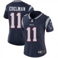 Women Patriots #11 Julian Edelman Nike blue Color Rush Limited Jersey