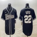 New York Yankees Juan Soto Nike black majestic baseball Jersey Joint name -BD