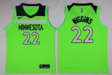 Nike Minnesota Timberwolves Andrew Wiggins #22 Green basketball Jersey