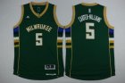 milwaukee bucks #5 Carter Williams green embroidery basketball jerseys