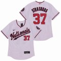 Nike Washington National #37 Stephen Strasburg white Flexbase Authentic Collection Jersey