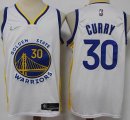 Nike Golden State Warriors #30 Stephen Curry white nba basketball jersey 75th-XD