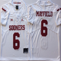 Oklahoma Sooners #6 Baker Mayfield white New College Football Jersey-PNS