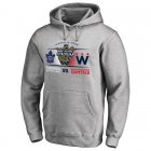 Men's Toronto Maple Leafs vs. Washington Capitals Fanatics Branded Heather Gray 2018 NHL Stadium Series Matchup Pullover Hoodie