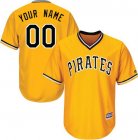 Custized Pittsburgh Pirates yellow baseball jerseys