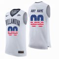 Custom Villanova Wildcats white college basketball jerseys-1