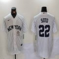 Nike New York Yankees #22 Juan Soto white MLB baseball Jersey-BD 02