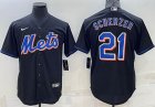 Nike New York Mets #21 Max Scherzer black majestic mlb baseball jersey