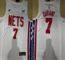 Nike Brooklyn Nets #7 Kevin Durant white NBA Jerseys -XD