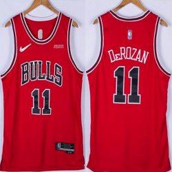 Nike Chicago Bulls #11 DeMar Derozan red NBA Jersey 75th -XD 01