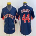 Youth Nike Houston Astros #44 Yordan Alvarez blue baseball jerseys-BD