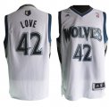 Minnesota Timberwolves 42 Kevin Love white Jersey