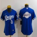 Youth Nike Los Angeles Dodgers blue fashion MLB baseball Jersey-Joint name-BD