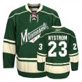 Eric Nystrom Jersey 23 Green Third Minnesota Wild Jerseys