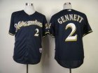 Milwaukee Brewers 2 Scooter Gennett white mlb Jerseys(2)