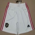 2019-2020 Manchester United club Thailand version white soccer shorts