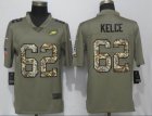 Nike Philadelphia Eagles 62 Kelce Olive Camo Carson 2017 Salute to Service Limited Jersey