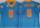 Tennessee Volunteers #8 Nico Iamaleava Blue college football jerseys