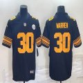 Nike Steelers #30 Warren black throwback Color Rush Limited Jersey