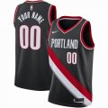 Customized Portland Trail Blazers black basketball jerseys