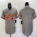 Nike Baltimore Orioles blank grey MLB Baseball jerseys-BD 01