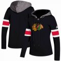 Custom Adidas Chicago Blackhawks black Ice Hockey Hooded Sweatshirt