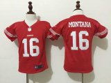 Nike San Francisco 49ers #16 Joe Montana red nfl Children Jerseys