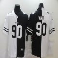 Nike Pittsburgh Steelers #90 T. J. Watt white black split Color Rush Limited Jersey -BD