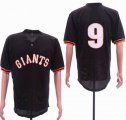 San Francisco Giants #9 black Mesh baseball Jerseys-SG