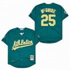 Oakland Athletics #25 Mark McGwire Green 1997 throwback MLB Jerseys-SG