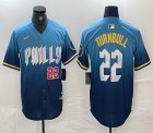 Nike Philadelphia Phillies #22 Turnbull blue majestaic baseball jersey city version 02