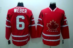 Team Canada #6 WEBER Red Jersey