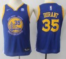 Youth Nike Golden State Warriors #35 Kevin Durant blue NBA Basketball Jersey-MHD