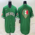 2023 World Cup Mexico blank Green majestic baseball jerseys 05