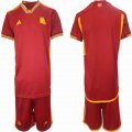 2023-2024 Roma club red soccer jerseys home