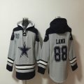 Dallas Cowboys #88 CeeDee Lamb gray dark blue NFL Hooded Sweatshirt