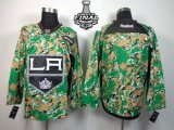 2014 stanley cup reebok Los Angeles Kings green camo nhl jerseys