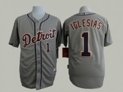 Detroit Tigers #1 Jose Iglesias Grey mlb baseball jerseys