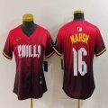 Women Nike Philadelphia Phillies #16 Brandon Marsh red majestic baseball jerseys city version