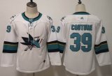 Youth Adidas San Jose Sharks #39 Logan Couture white NHL Jersey