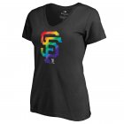 Women's San Francisco Giants Fanatics Branded Pride Black T-Shirt