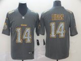 Nike Minnesota Vikings #14 Stefon Diggs gray fashion Color Rush Limited Jersey