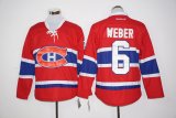 Reebok Montreal Canadiens #6 Shea Weber Red NHL Jerseys