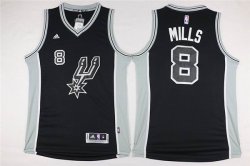 San Antonio Spurs Patrick Mills #8 black nba basketball Jerseys